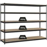Proregal Schwerlastregal Metall 250x150x60 cm Anthrazit