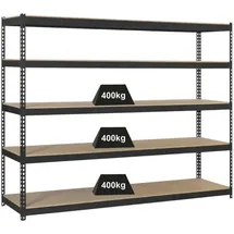 Proregal Schwerlastregal Metall 250x150x60 cm Anthrazit