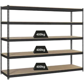 Proregal Schwerlastregal Metall 250x150x60 cm Anthrazit