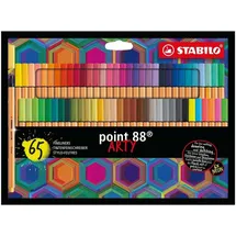 Stabilo point 88 ARTY with 6 Neon sortiert, 65er-Set, Etui (8865-21-20)