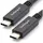 Startech StarTech.com USB-C Kabel mit Power Delivery (5A) 1 m Schwarz