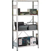 Meta Steckregal Metall H2000xB1000xT400mm verzinkt 4 Böden