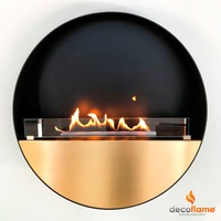 Decoflame Tokyo [automatischer Ethanol-Wandkamin]: Messing, gebürstet