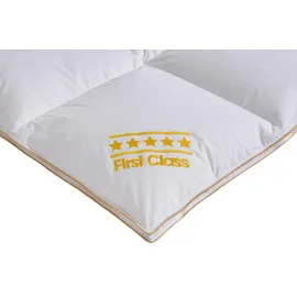 OBB Daunenbettdecke OBB "Emilias, Bettdecken für Sommer und Winter, Ganzjahresdecke", weiß, B:200cm L:220cm, Bezug: 100% Baumwolle. Füllung: 90% Daunen, 10% Federn, Bettdecken, Bettdecke 135x200 cm, 155x220 cm, weitere Größen, Made in Germany