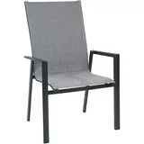 Outdoor Edge LIVORNO Gartenstuhl 75 x 70 x 107 cm grau/schwarz stapelbar