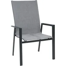 Outdoor Edge LIVORNO Gartenstuhl 75 x 70 x 107 cm grau/schwarz stapelbar