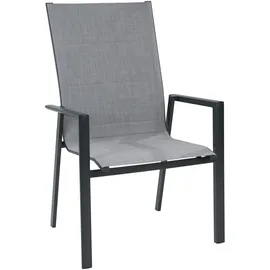 Outdoor Edge LIVORNO Gartenstuhl 75 x 70 x 107 cm grau/schwarz stapelbar