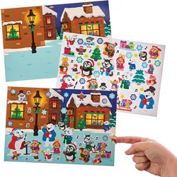 Sticker Set "Weihnachtslieder",  4 Stück (pro Set 4)