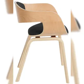 CLP 2er Set Stühle Kingston Stoff natura/dunkelgrau