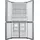 Samsung RF48A400EM9EG Multi Door (488 l, 1793 mm hoch, Edelstahl)