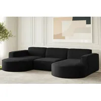 Fun Möbel Wohnlandschaft U-Form Sofa PALMA in Stoff Opera