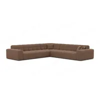 Sofa Dreams Ecksofa Polsterstoff Ecksofa Samt Modern Eckcouch Ibiza L Form Samtsofa Sofa, Loungesofa braun
