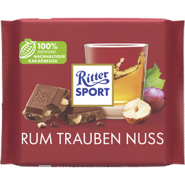 Ritter Sport Rum Trauben Nuss 100 g