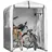 SoBuy Fahrradgarage Foliengerätehaus grau-silber 120x163x176 cm