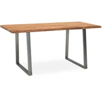 KADIMA DESIGN Schreibtisch 120x60x76 cm Massivholz / Metall Computertisch