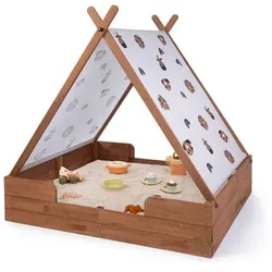 MUDDY BUDDY® Sandkasten mit Zelt Safari Seeker, kakaobraun