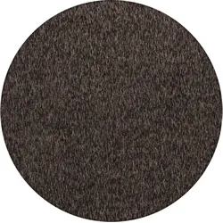 Teppich AYYILDIZ TEPPICHE "Nizza 1800 Kurzflorteppich", braun, H:6mm Ø:120cm, Polypropylen, Teppiche, pflegeleicht, leicht melierter Kurzflor, ringsum gekettelt, Wohnzimmer
