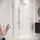Badplaats Florida Walk-In-Dusche 40 x 200 cm Silber/Glas Duschabtrennung