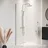 Badplaats Florida Walk-In-Dusche 40 x 200 cm Silber/Glas Duschabtrennung