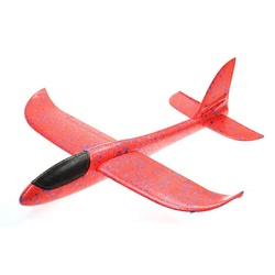 ELLUG Spielzeug-Segelflieger großes XXL Segelflugzeug Segelflieger aus Styropor 49*48*12,5cm Flugzeug Flieger Outdoor-Sport Wurf-Spielzeug orange rot gelb blau rot