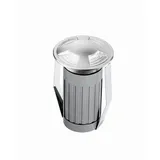 Fabas Luce LED Bodeneinbauleuchte 70 mm Edelstahl IP67 2,8 W warmweiß