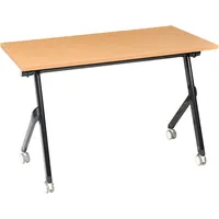 Beliani Schreibtisch Bendi Braun