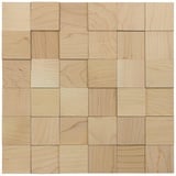 wodewa Holz Wandverkleidung selbstklebend 3D Optik Ahorn 30x30cm Wandpaneele Moderne Wanddekoration Holzverkleidung Wohnzimmer Schlafzimmer