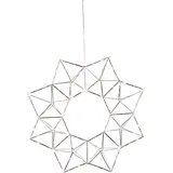 Star Trading LED-Weihnachtsstern Edge silber/chrom