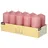 Papstar Stumpenkerze 9 x 4 cm 10 St. altrosa