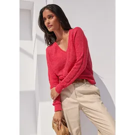 Madeleine Pullover mit V-Ausschnitt rot 44