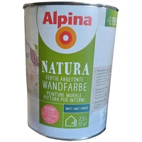 Alpina Natura Wandfarbe 2,5 Liter Wildrose Matt Rosa Mineralfarbe Innenfarbe