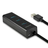 AXAGON HUE-S2B - USB 3.0, 4-Port HUB, inkl. microUSB Input