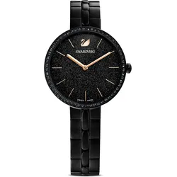 Quarzuhr SWAROVSKI "COSMOPOLITAN", schwarz, Armbanduhren, Damen, Armbanduhr, Damenuhr, Swarovski-Kristalle, Swiss Made