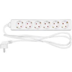 REV 0512362555 Steckerleiste, Mehrfachsteckdose 6fach, Kabel 1,4m, max. 3500W  1 Stück