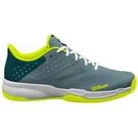 Wilson Kaos Stroke 2.0 Tennisschuh, Herren, Gr. 48, Blaugrau/Petrol/Gelb (Stormy Sea/Deep Teal/Safety Yellow)