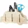buttinette Holzbausatz Stiftehalter Polizeiauto 23 x 13 cm Bastelset