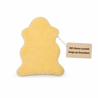 Hollert German Leather Fashion Lammfell Baby waschbar ökologisch gegerbtes kuscheliges echtes Merino Schaffell (deutsche Qualität) Naturform Babyfell geschoren Größe 110-120