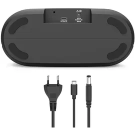 Hama Internetradio mit Digitalradio (WLAN/DAB+/DAB/UKW, Bluetooth, Spotify Streaming, 30 Speicherplätze, 2 Direktwahltasten, Radiowecker, Unterbauradio, 2,4 + 5 GHz, 2,4“ Farbdisplay, 5W) schwarz