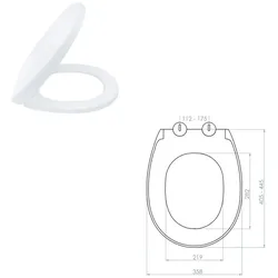 Aloni Belvit WC Design Sitz Absenkautomatik Softclose Toilettensitz Duroplast
