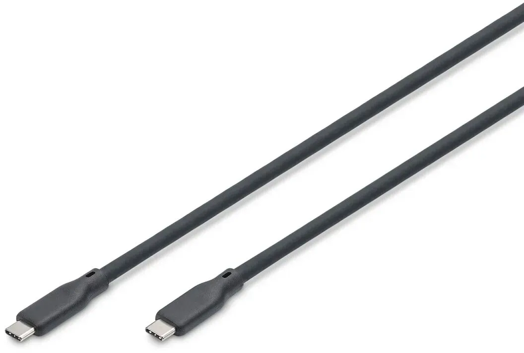 Digitus USB Silikon Kabel, USB4 Version 2.0, USB 80Gbps, 0,5m, schwarz