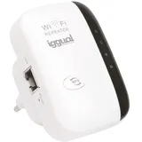 IGGUAL 300 Mbit/s, RW, N300-AP/R, Ethernet-Port, interne Antennen, kompatibel mit Windows/MacOS