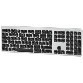 Logilink ID0206 - Bluetooth Multi-Device Tastatur max. 3 Geräte koppeln, Silber