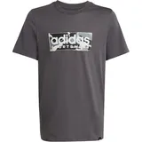 adidas Camo Linear Graphic T-Shirt Jungen JX6867 - grey five 152
