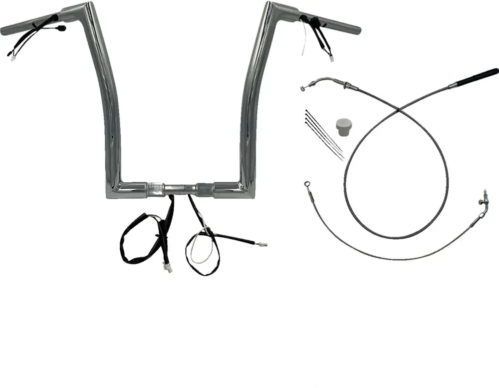 Fat Baggers Inc. 16 ́ ́ Harley Davidson Fltrx/se 23-24 1.5 Flat Top 649916 Lenker - Chrome - One Size