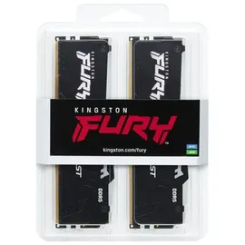 Kingston FURY Beast RGB 2 x 8GB, 5200 MHz, DDR5-RAM, DIMM RAM, Schwarz