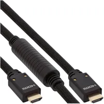 InLine HDMI-Kabel 4K2K Stecker/Stecker 25 m Schwarz/Gold