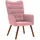 vidaXL Relaxsessel Rosa Samt 80 x 100 x 90 cm Rosa