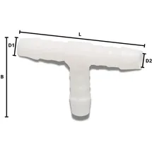 KLASEBO® Schlauchverbinder Kunststoff T-stück 6 mm