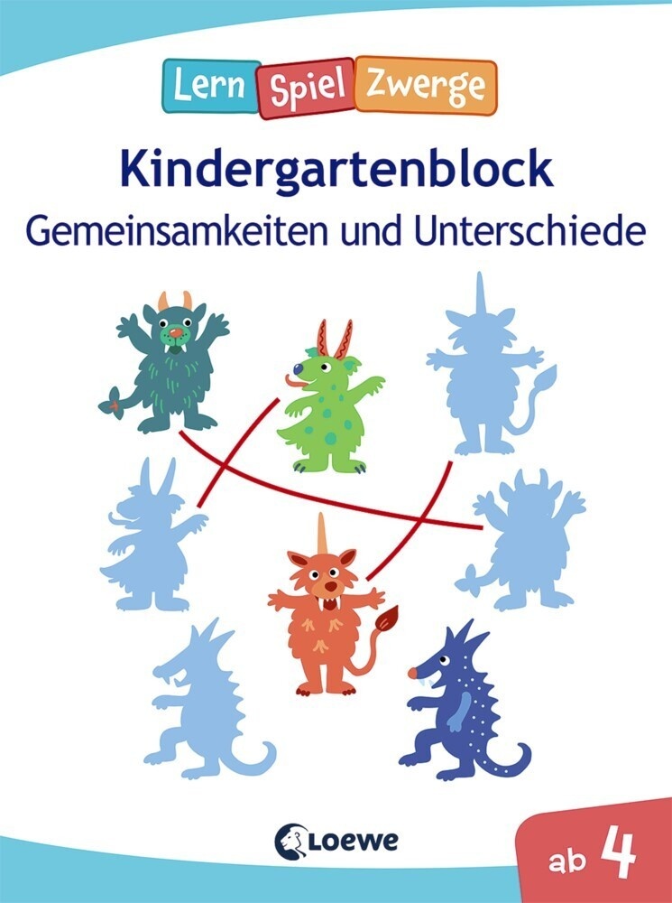 Lernspielzwerge  Kindergartenblock - Gemeinsamkeiten Und Unterschiede  Kartoniert (TB)