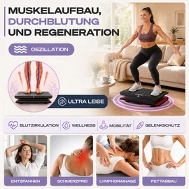 Sportstech Vibrationsplatte Rot
